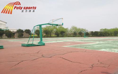 塑膠籃球場(chǎng)損壞
