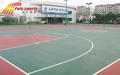 塑膠籃球場(chǎng)施工