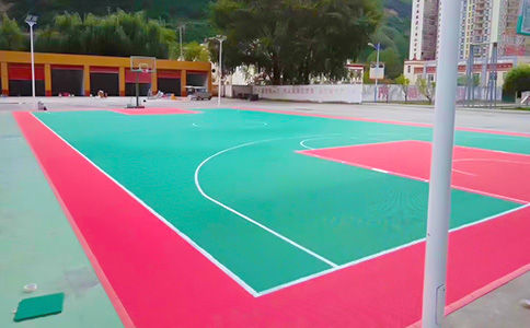 杭州籃球場(chǎng)塑膠地面